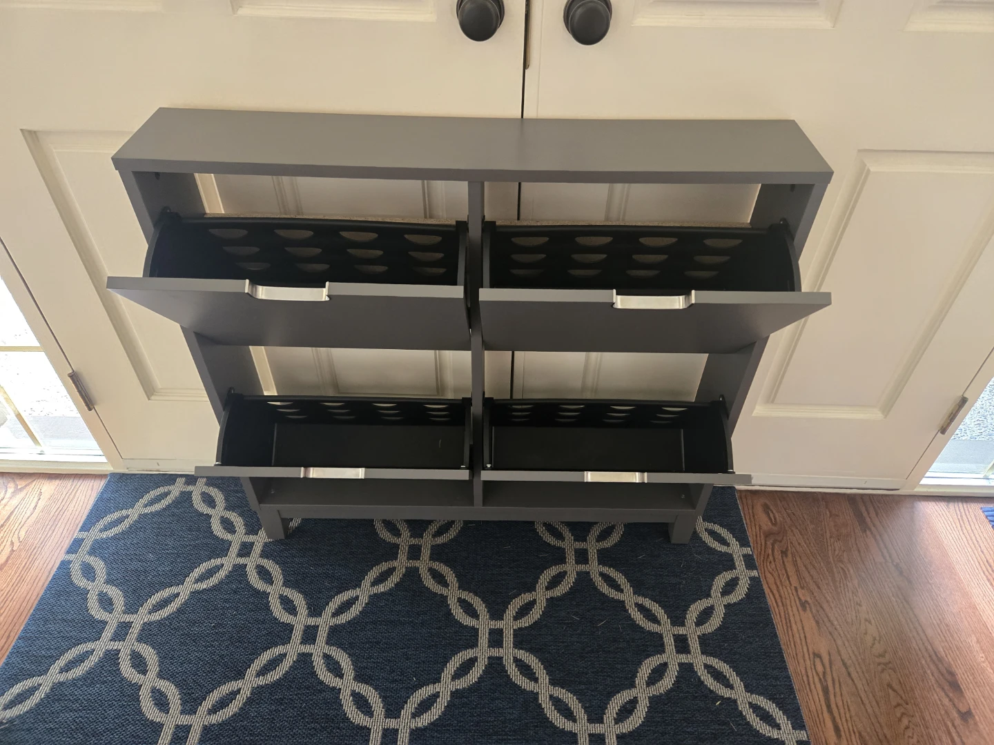 Grey 4-Tier Shoe Storage Cabinet (Ikea Stall) - photo 3