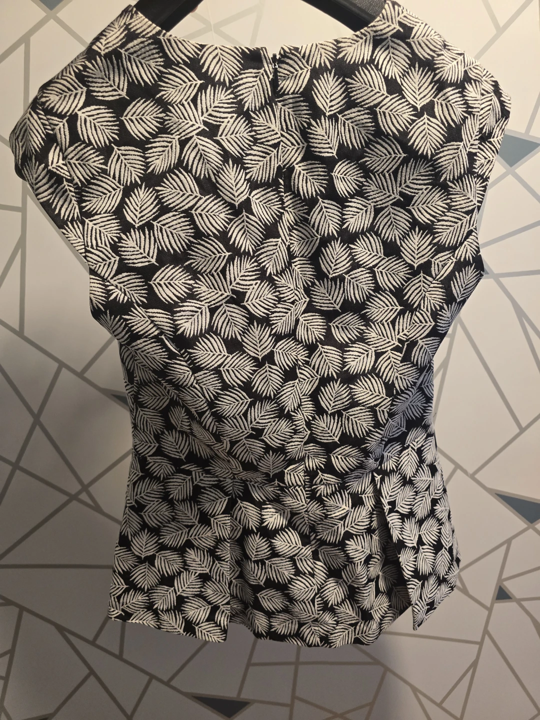 MICHAEL Michael Kors peplum top black and white - photo 2