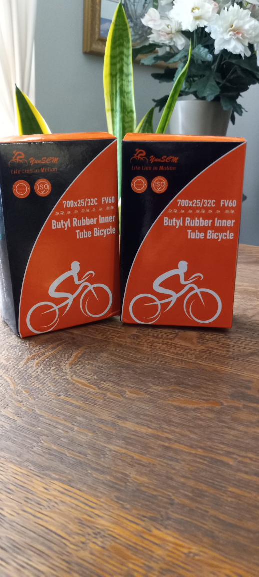 Yun SEM Butyl Rubber Bicycle Inner Tube 700x25/32C FV60🏆