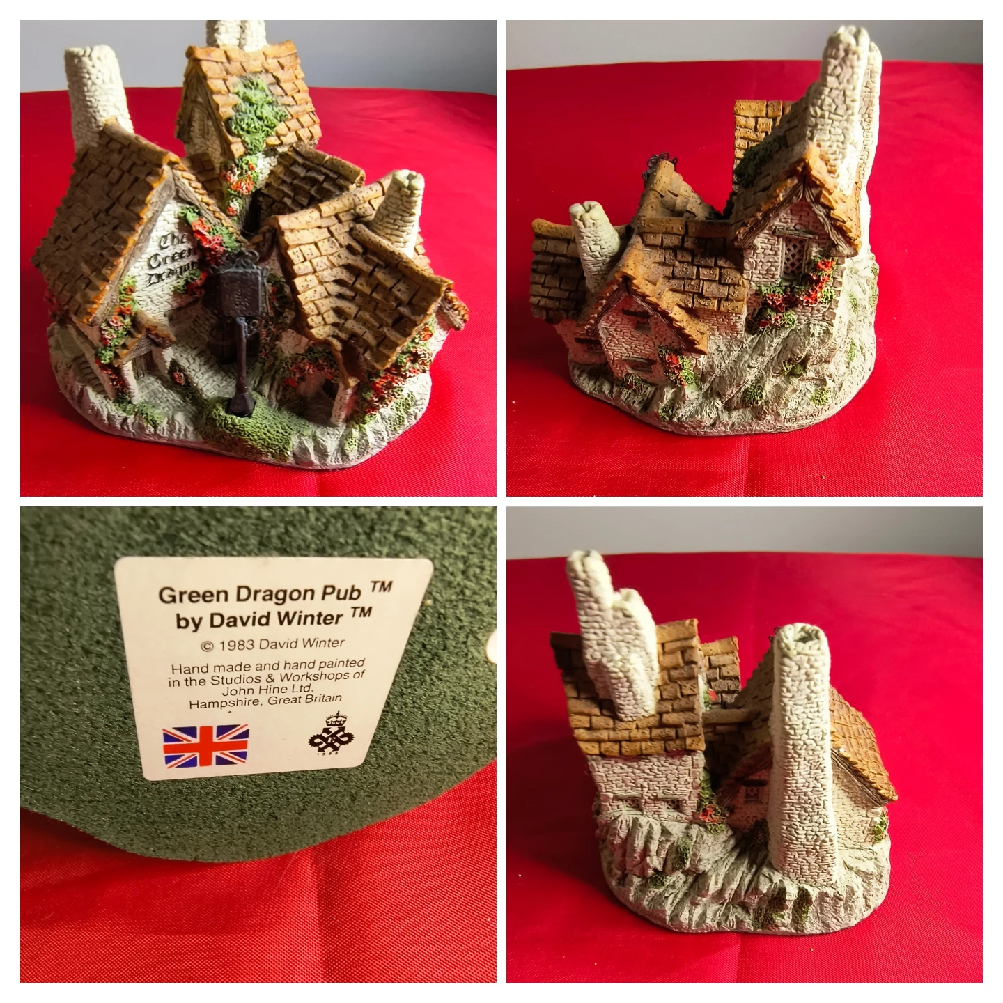David Winter Green Dragon Pub Miniature