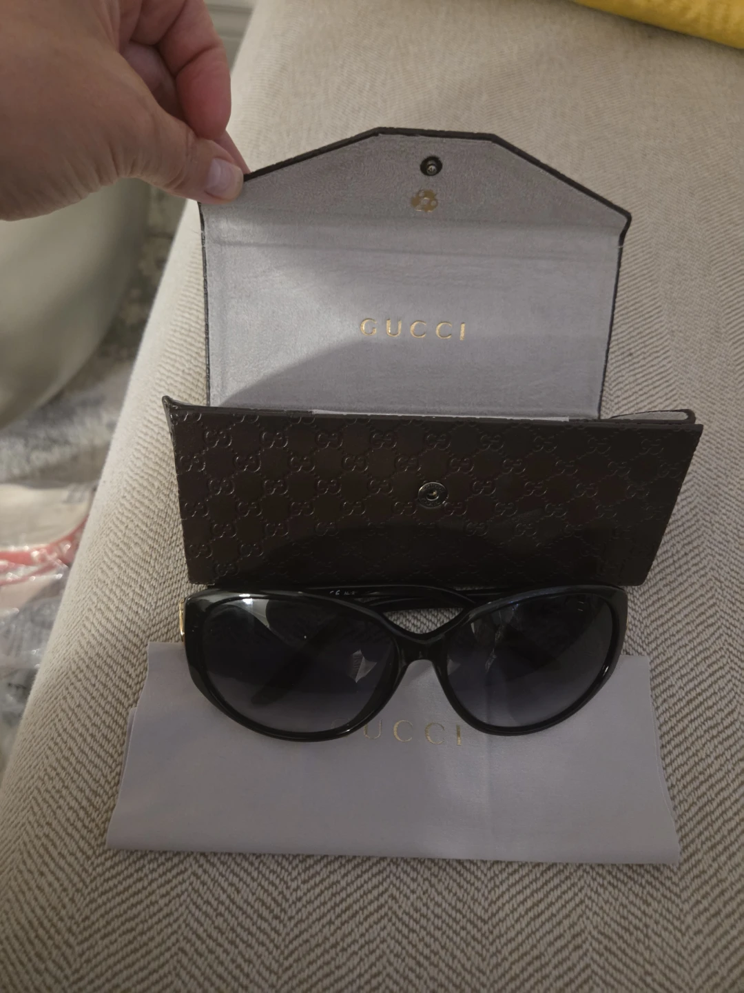 Gucci Black Sunglasses with Case