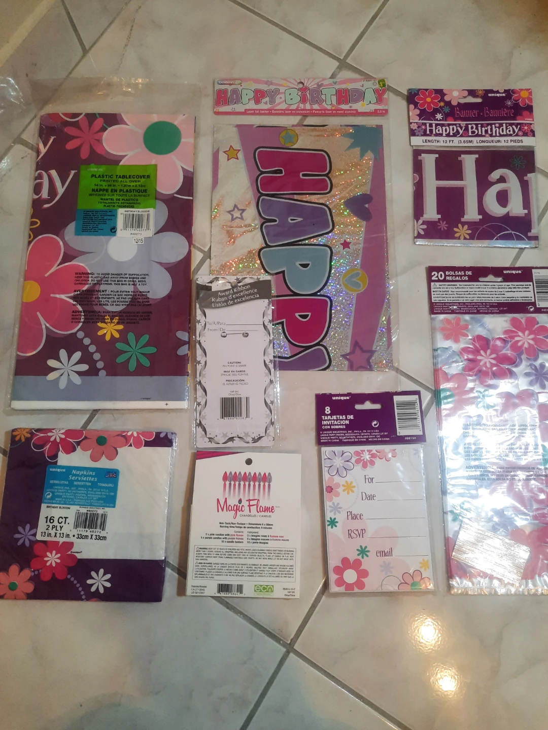 Happy Birthday Party Supplies Bundle - Pink 🏆 - photo 4