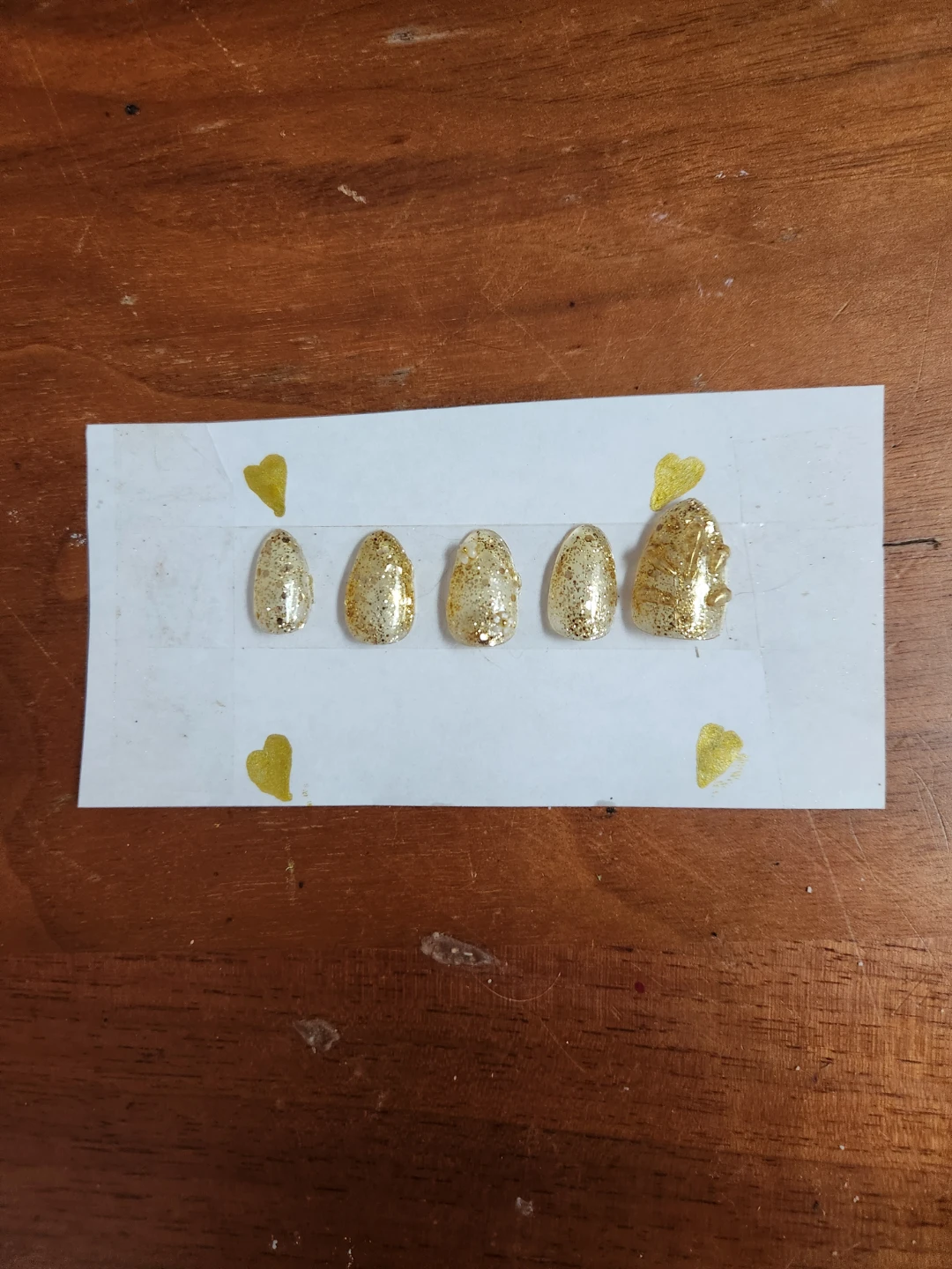 DIY Nails Gold Glitter Size Small - photo 2