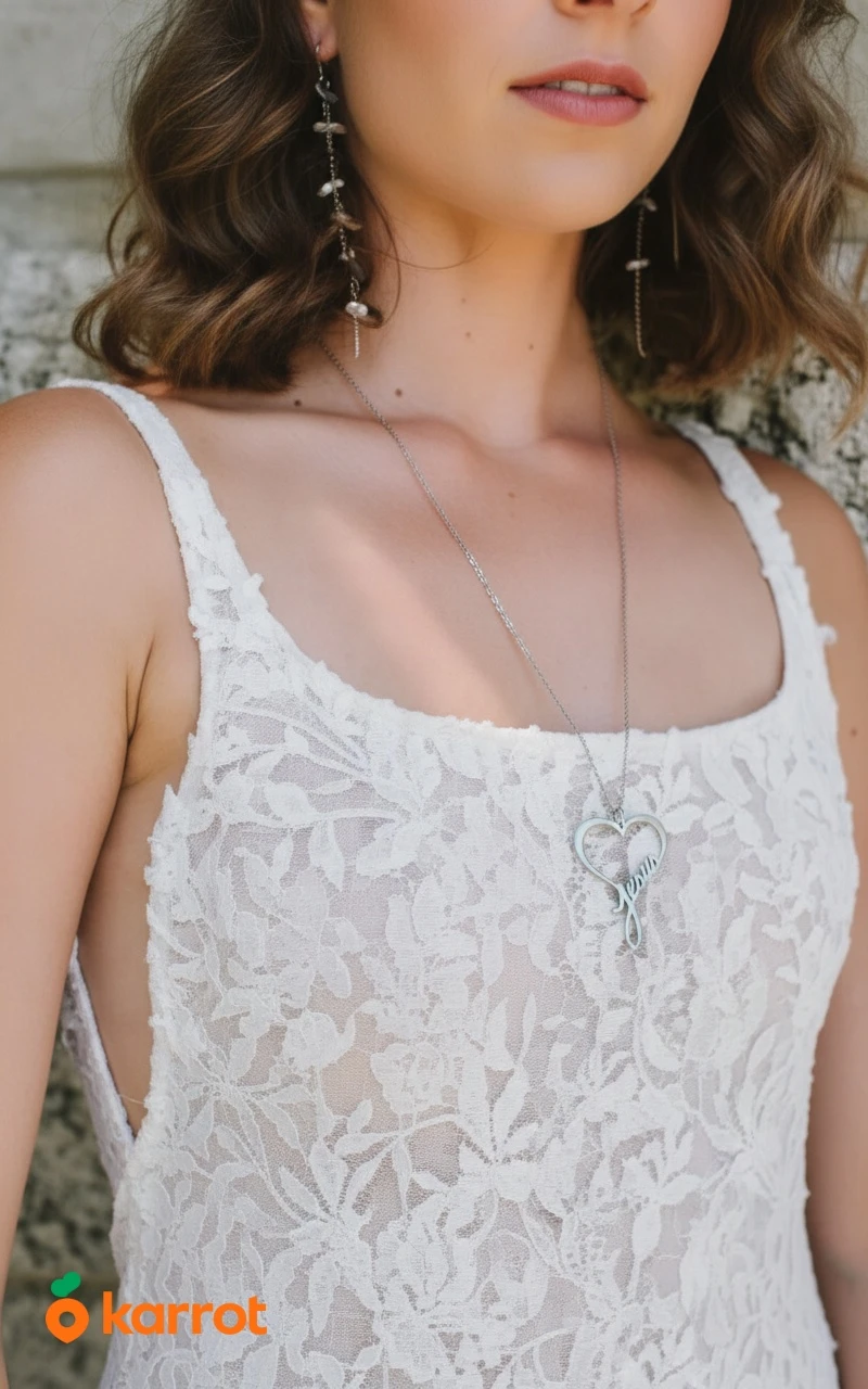 Jesus Heart Pendant Long Necklace - photo 3