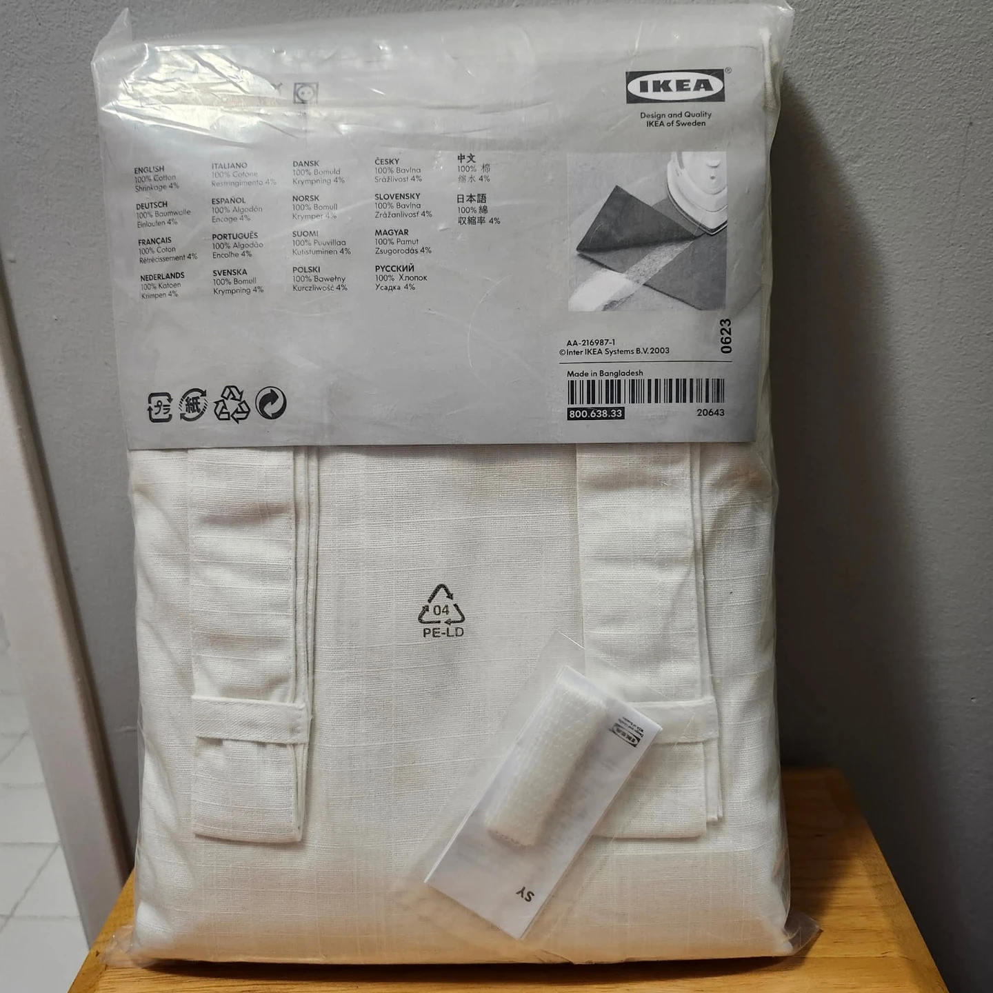 New IKEA RITVA 100% COTTON CURTAINS. - photo 2