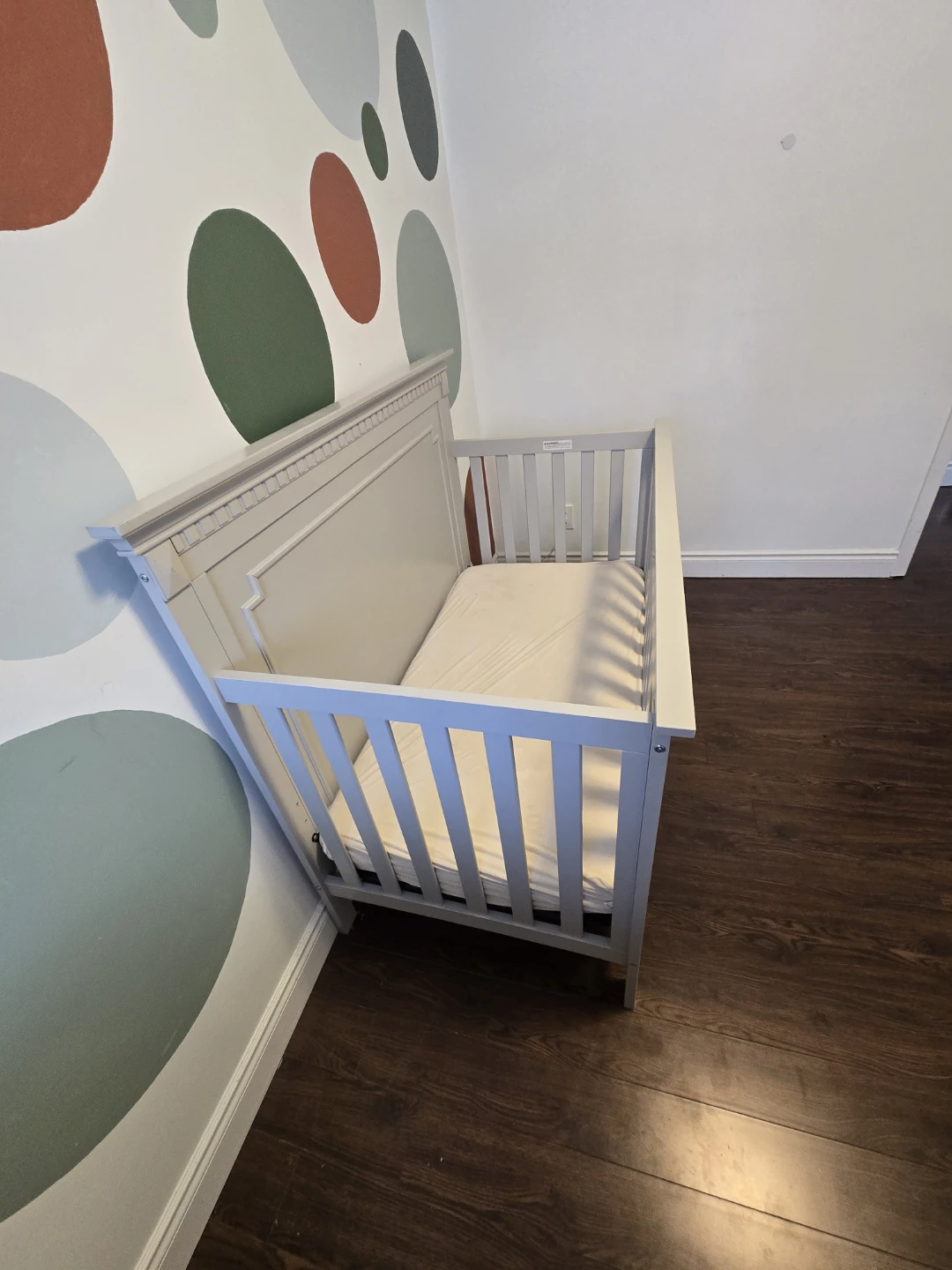 Grey Crib with KIDILOVE Crib Mattress - photo 2