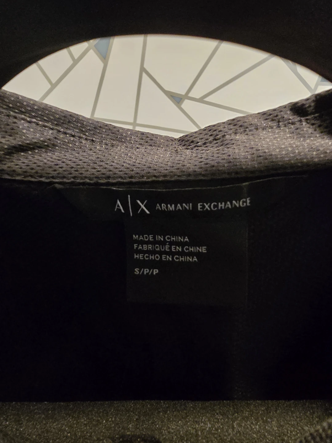 Armani Exchange Black Textured Button-Up Shirt woman's