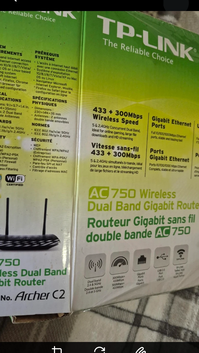 TP-Link AC750 Wireless Dual Band Gigabit Router - photo 3