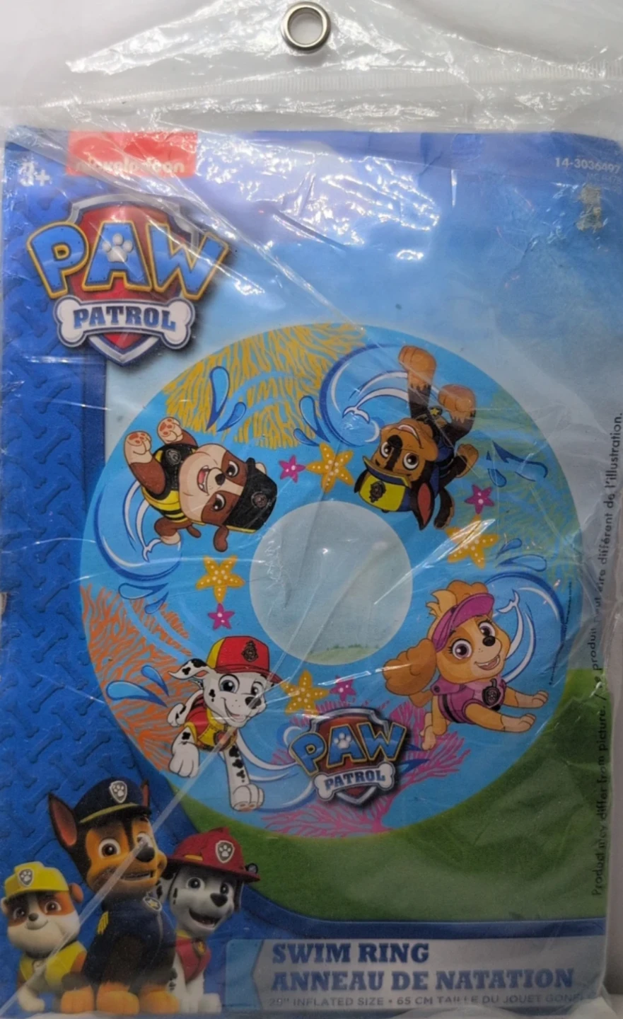 Nickelodeon Paw Patrol Swim Ring - 25" Inflated Size