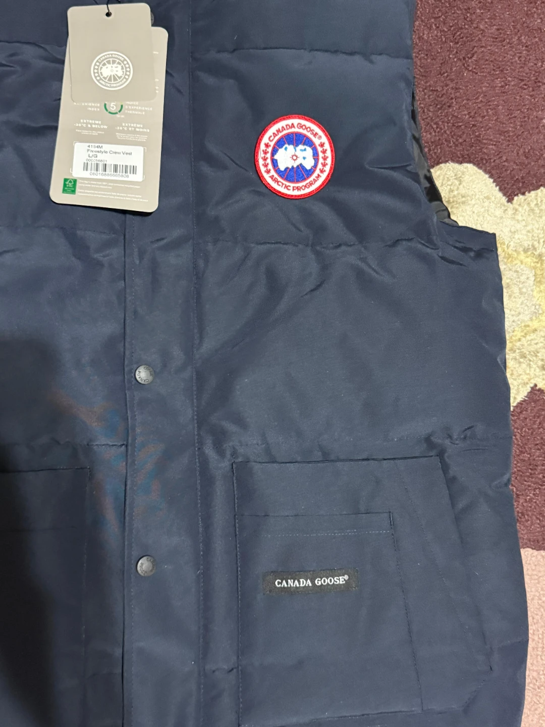 Canada Goose Freestyle Crew Vest - Navy - Size L - photo 3