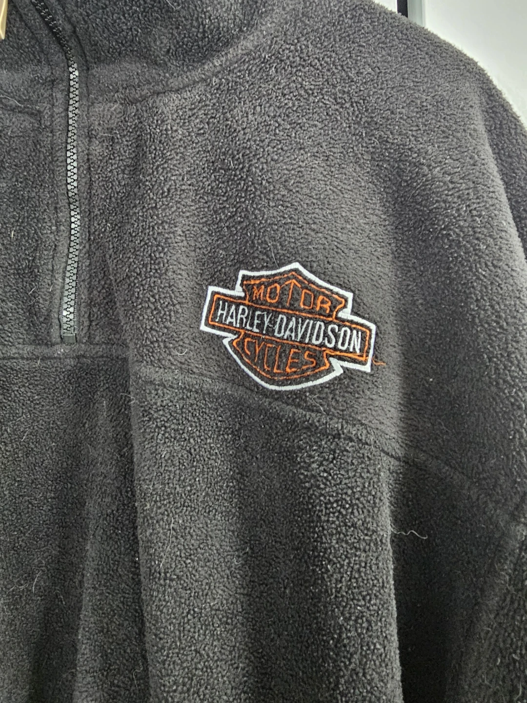 Harley-Davidson Black Fleece 1/4 Zip Pullover - photo 2