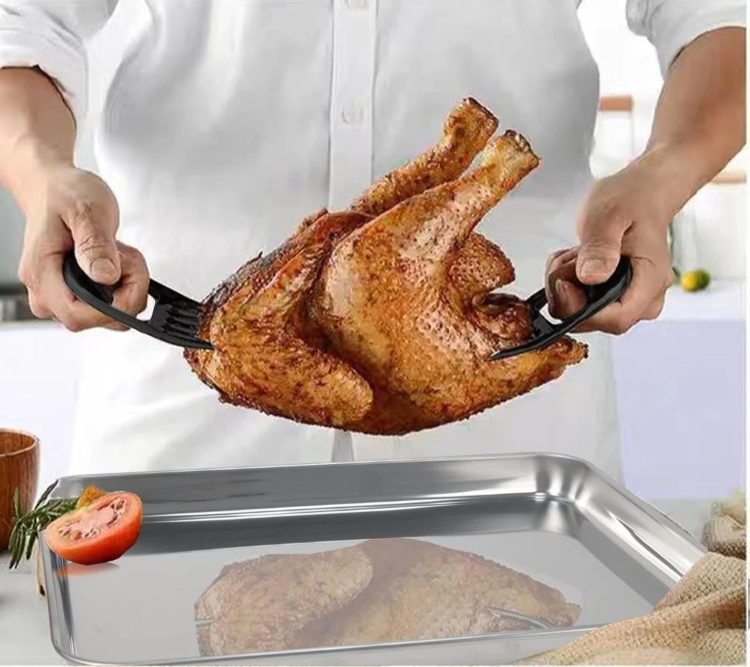 5-Piece BBQ Pro Set - Rib Rack, Meat Claws, Tray & Grill - photo 2