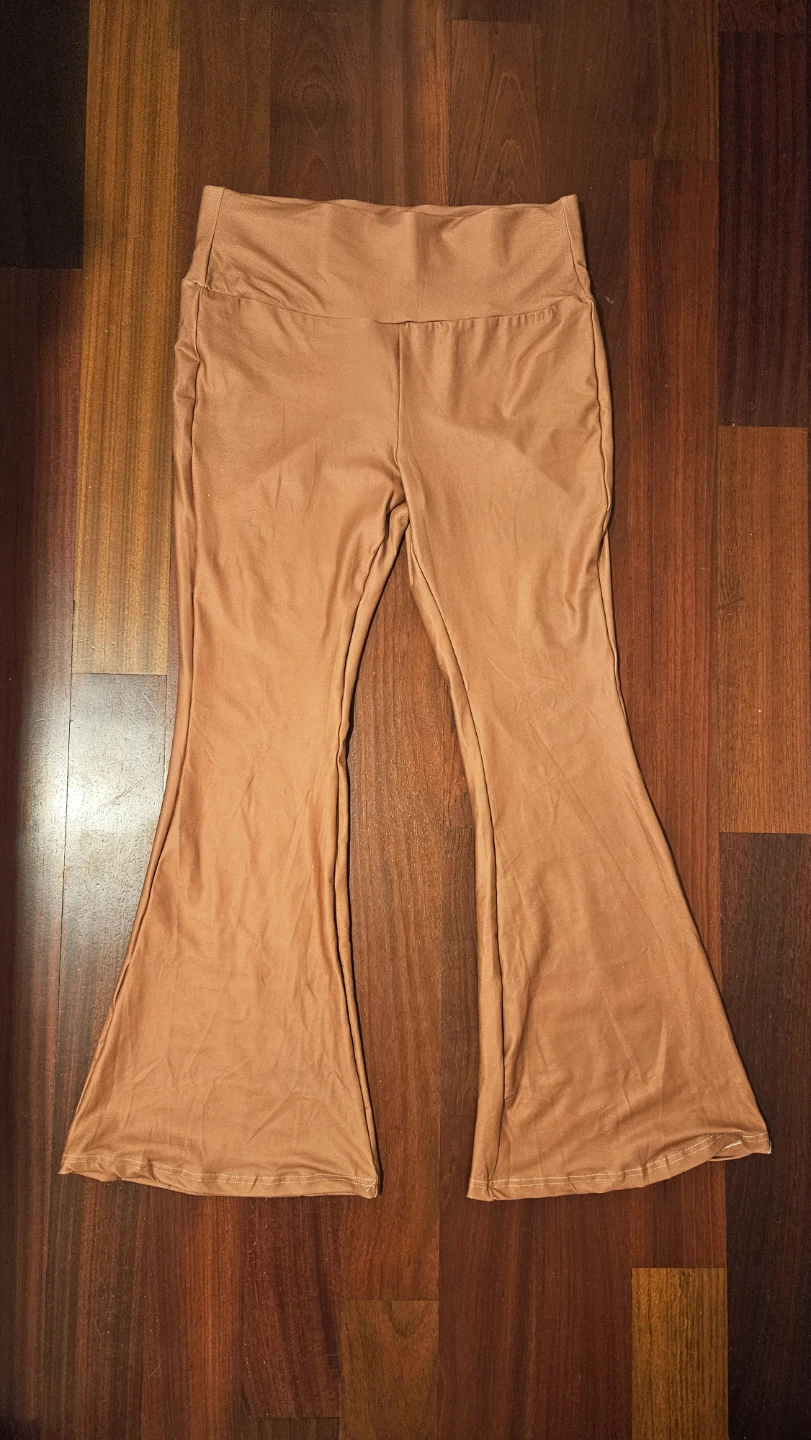 Brown Yoga Pants High-Waist