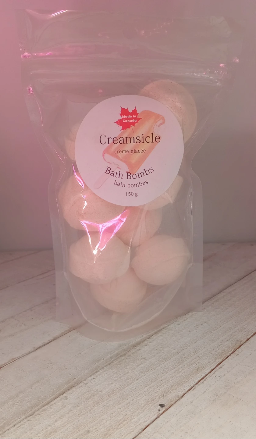Bath Bombs - Lavender, Pink Bubble Gum, Creamsicle Scents "🏆" - photo 4