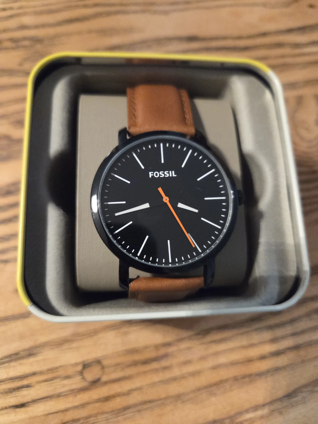 Fossil Watch with Brown Leather Strap