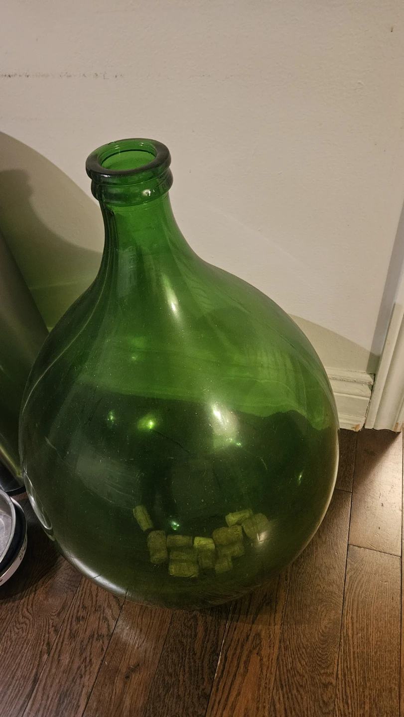 Large Green Glass Carboy