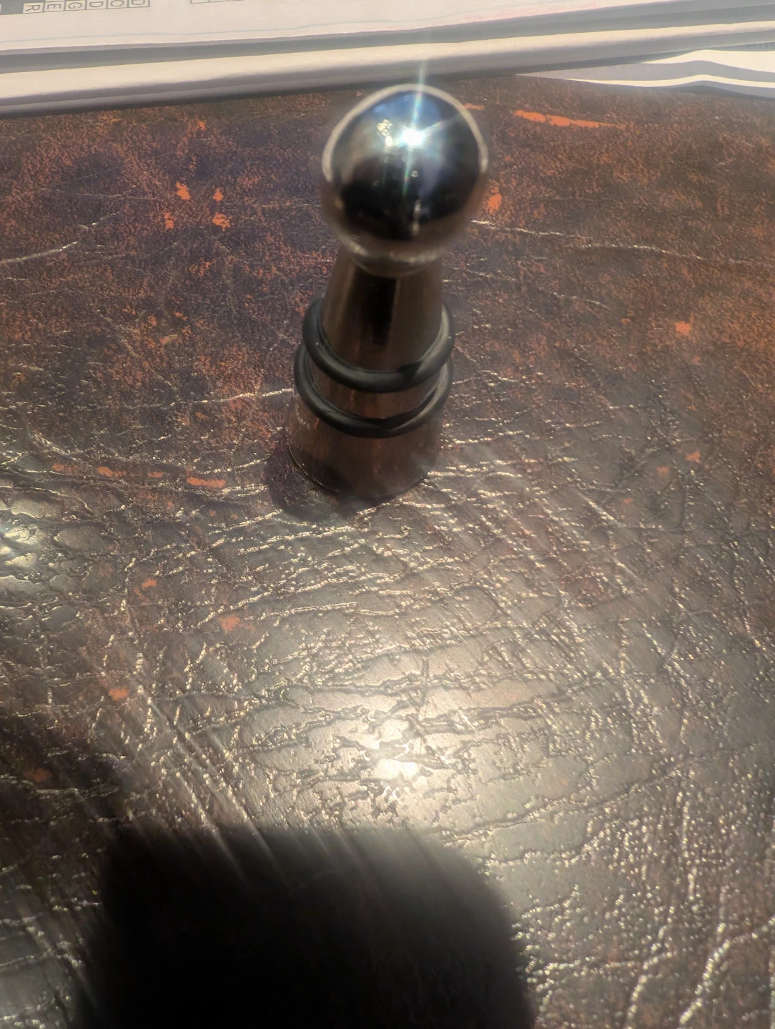 Silver Sphere Top Wine Stopper - photo 3