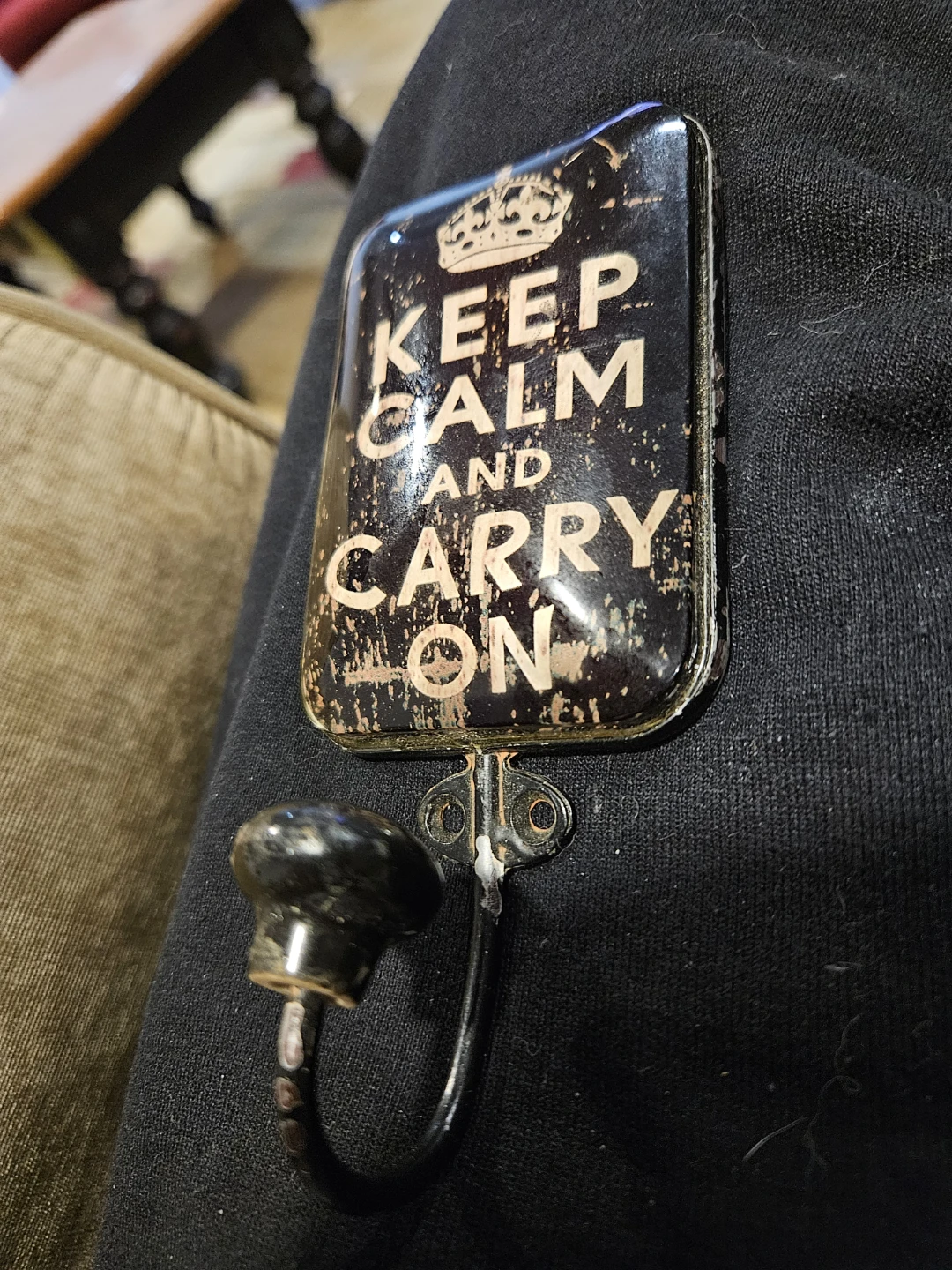Keep Calm and Carry On Wall Hook