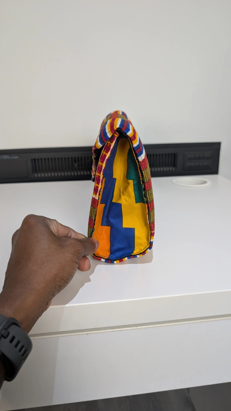 Clutch Bag with Kente Fabric - photo 5
