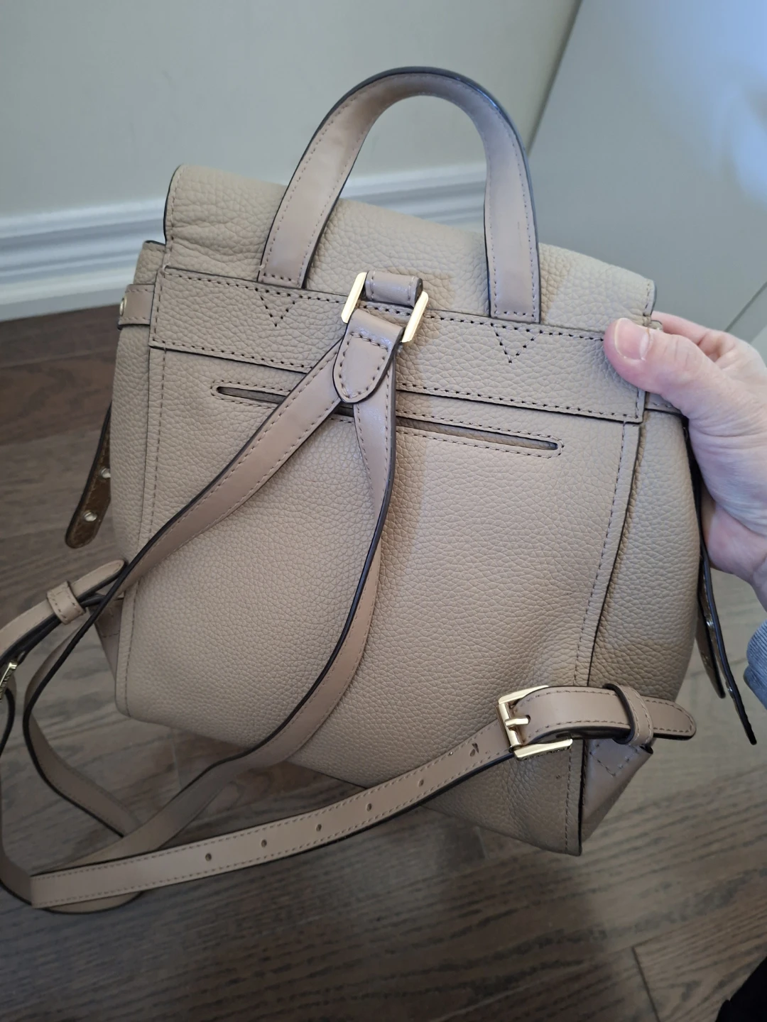 Michael Kors Tan Leather Backpack Purse - photo 3