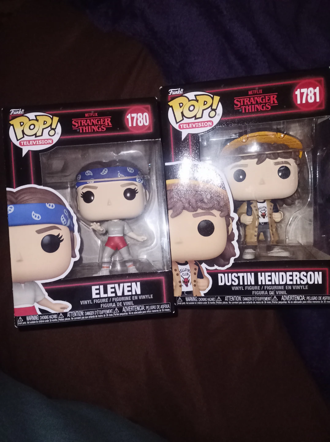Funko Pop Stranger Things Eleven and Dustin Henderson Figures