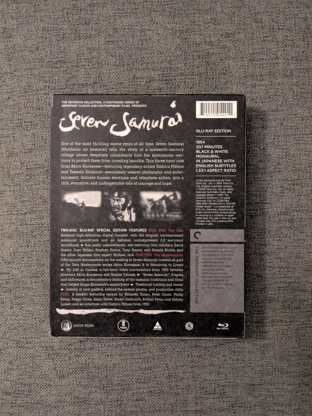 Seven Samurai Criterion Blu-Ray - photo 2