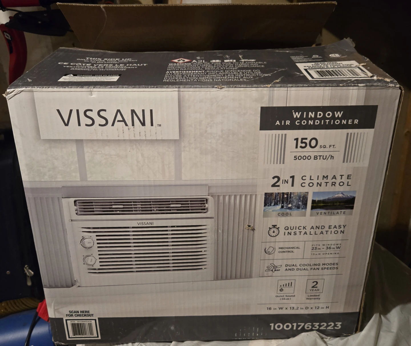 Vissani Window Air Conditioner 5000 BTU/h