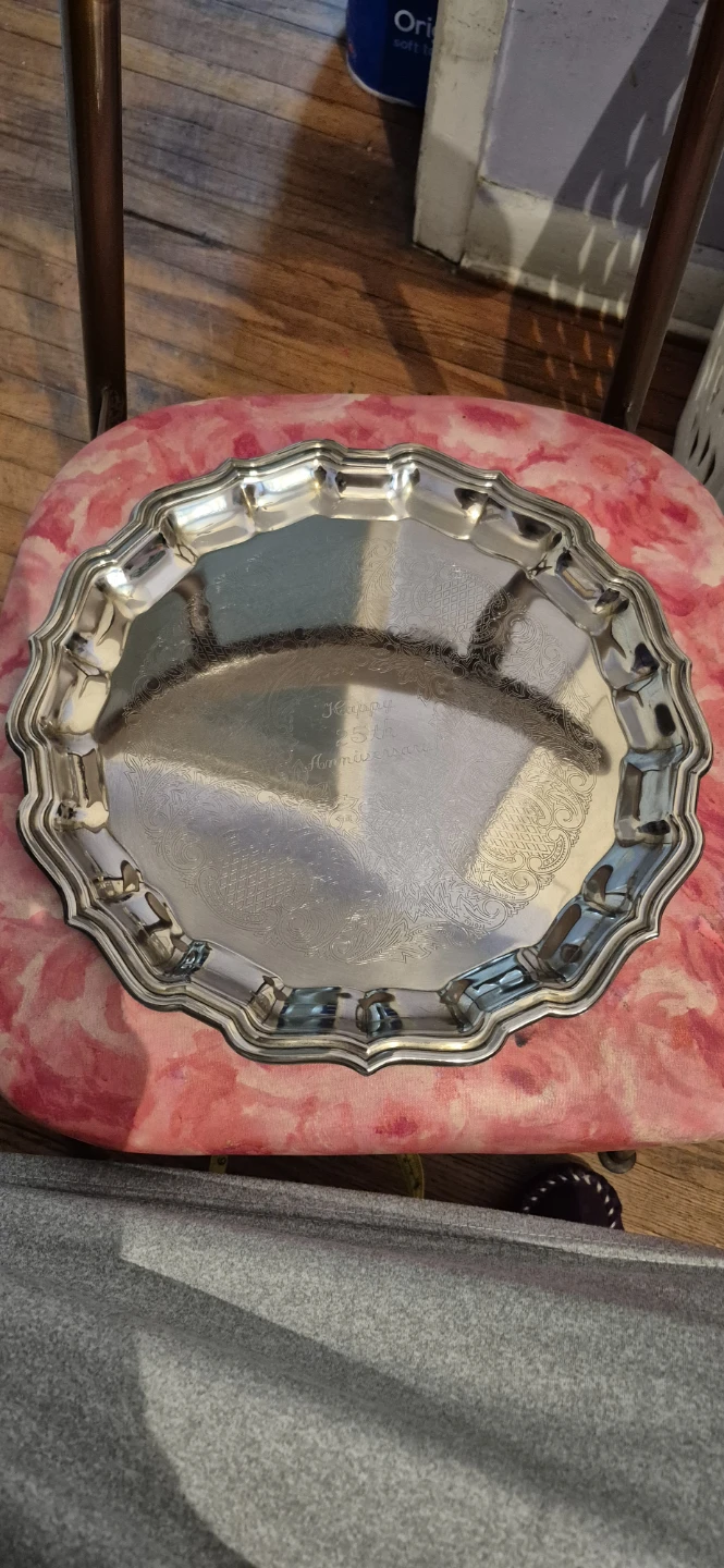 Elegance Silver Plated Tray