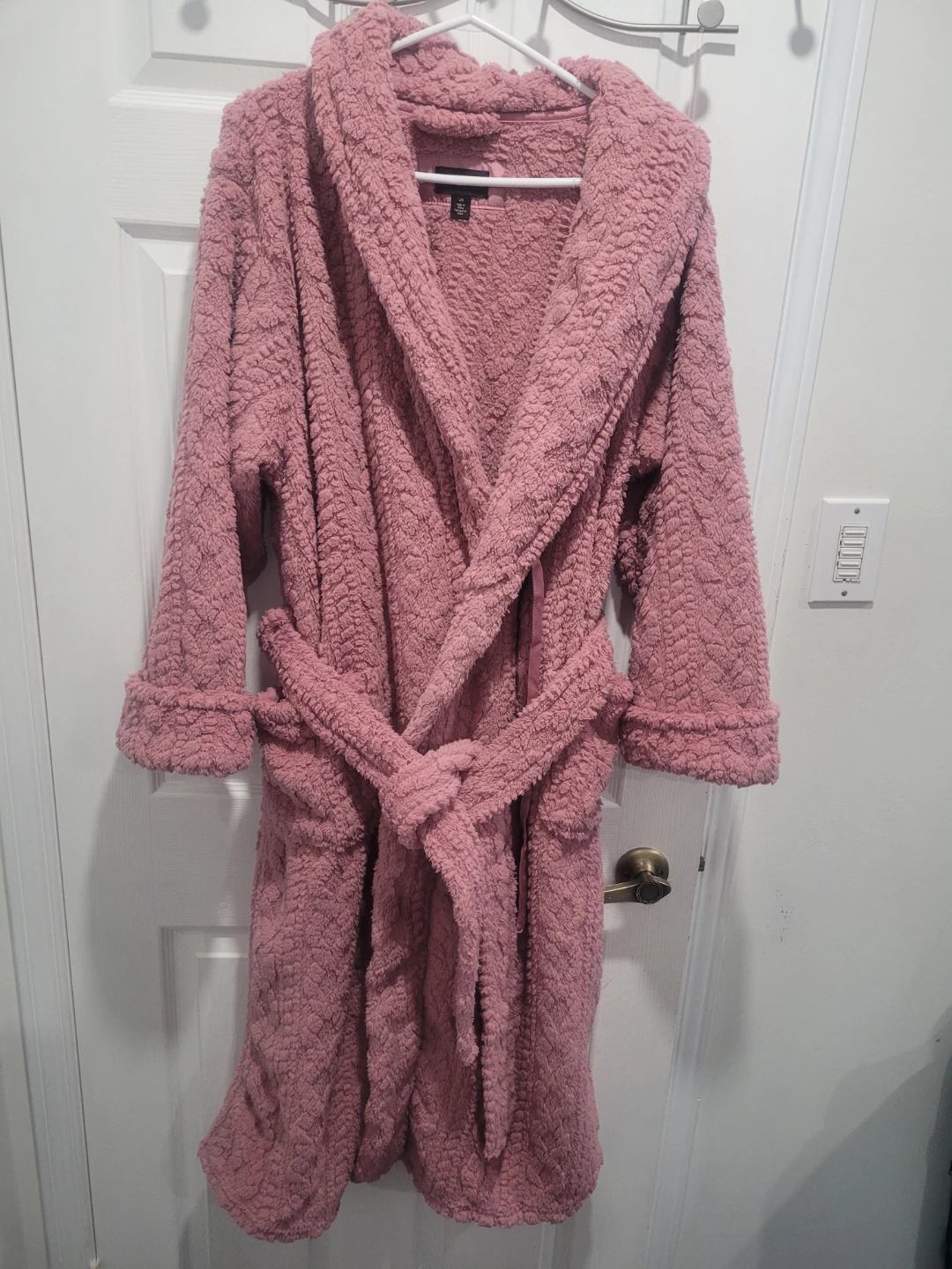 Pink Plush Robe - Size large