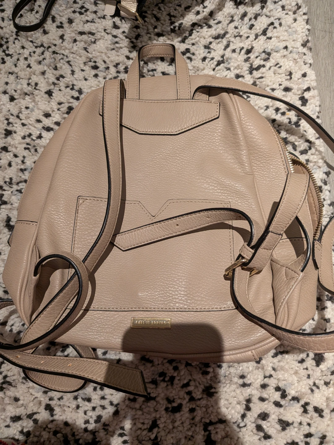 Call It Spring Beige Faux Leather Backpack - photo 3