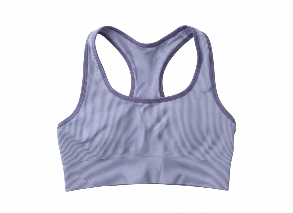 Z By Zella RIVAL 2 Toned Purple Ribbed Seamless Sports Bra NWOT🏆 - photo 2