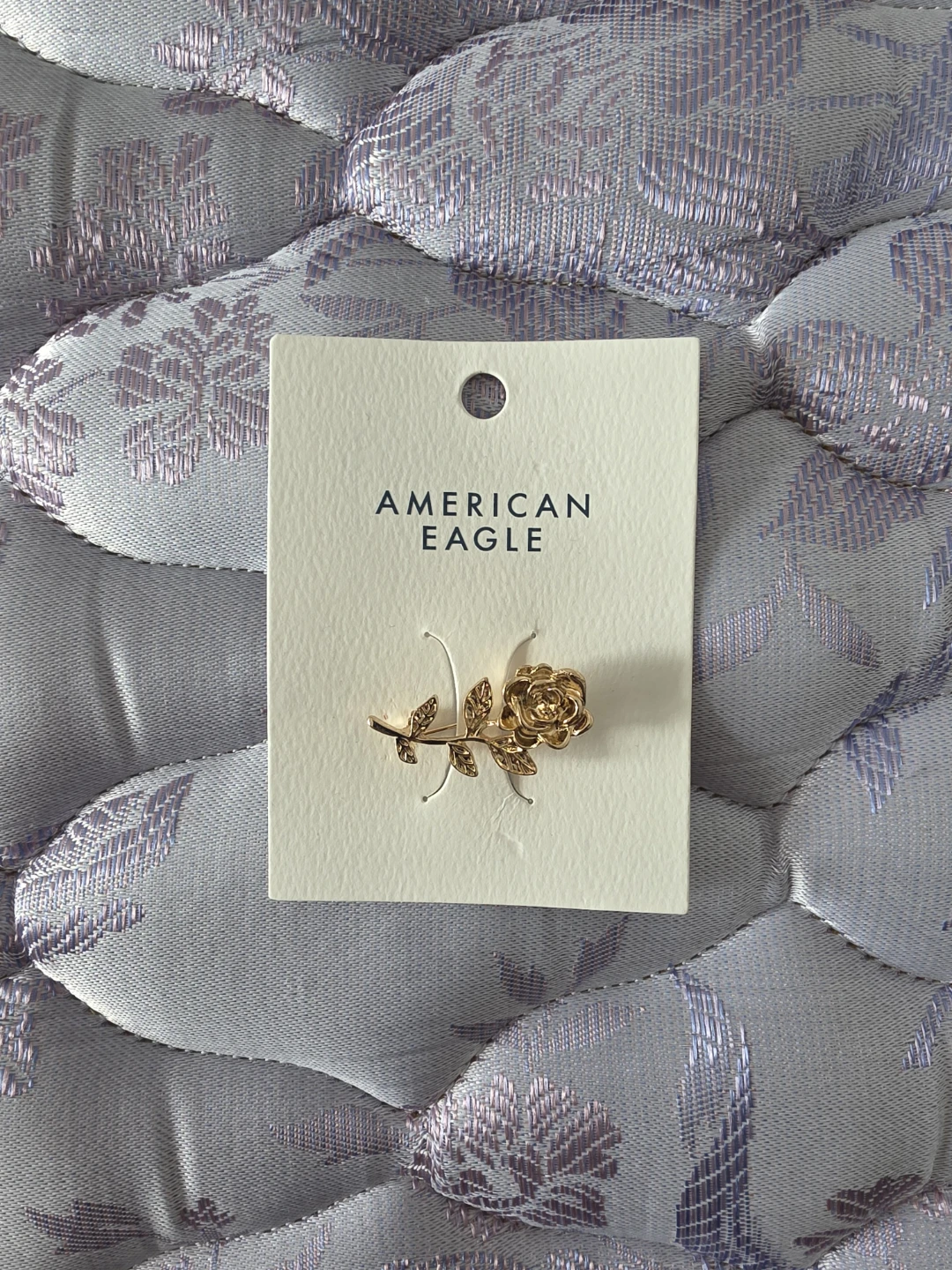American Eagle Rose Brooch