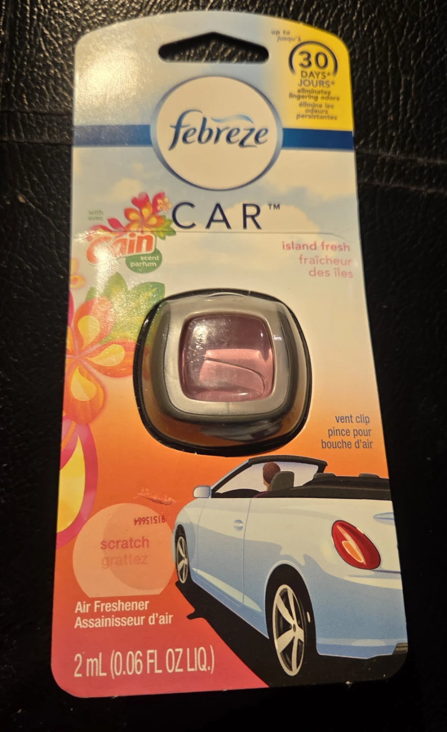 🏆Febreze Car Vent Clip Air Freshener - Island Fresh