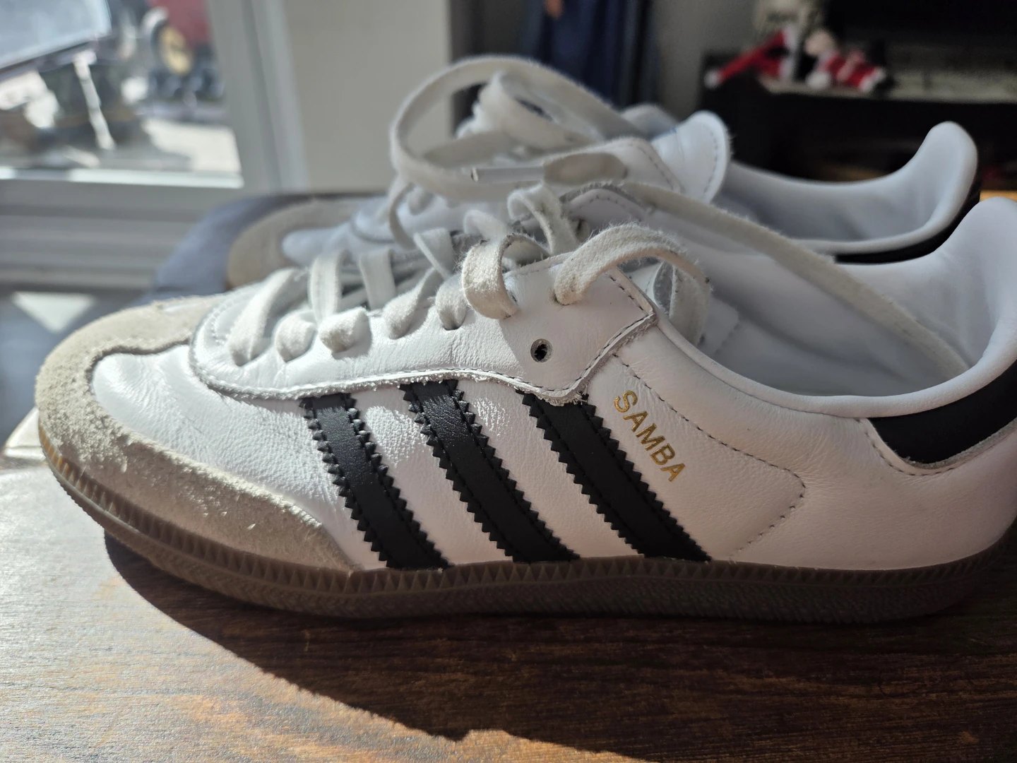 Adidas Samba Classic Shoes White Black Size US 6 - photo 3