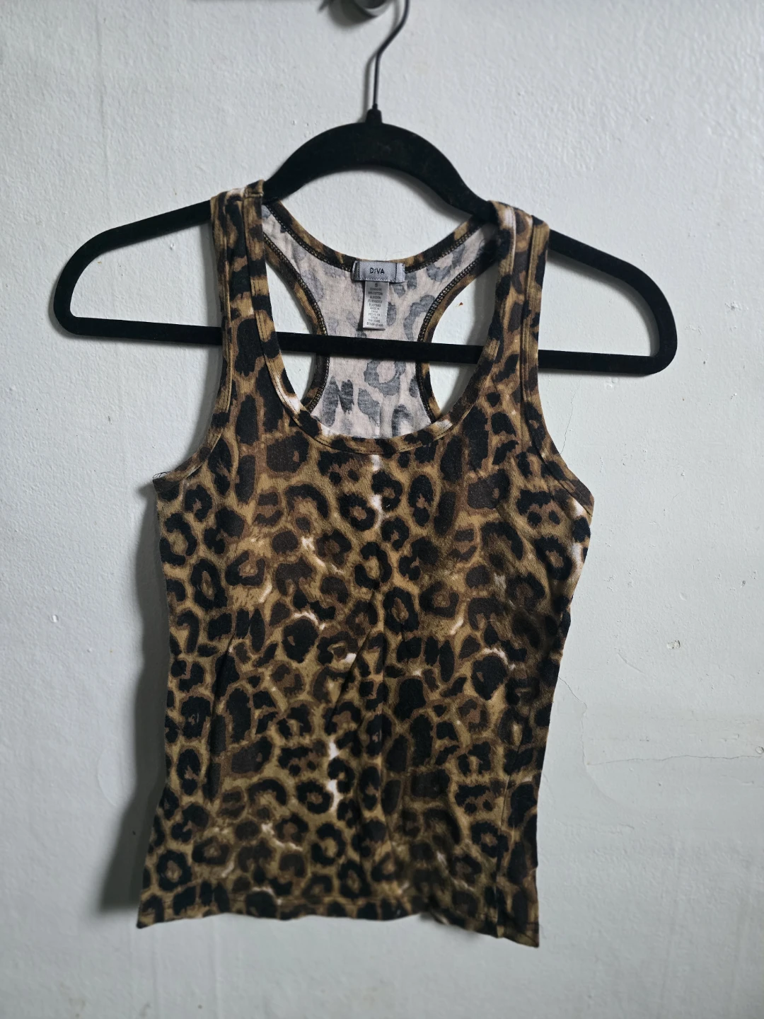 DIVA Leopard Print Racerback Tank Top - photo 5