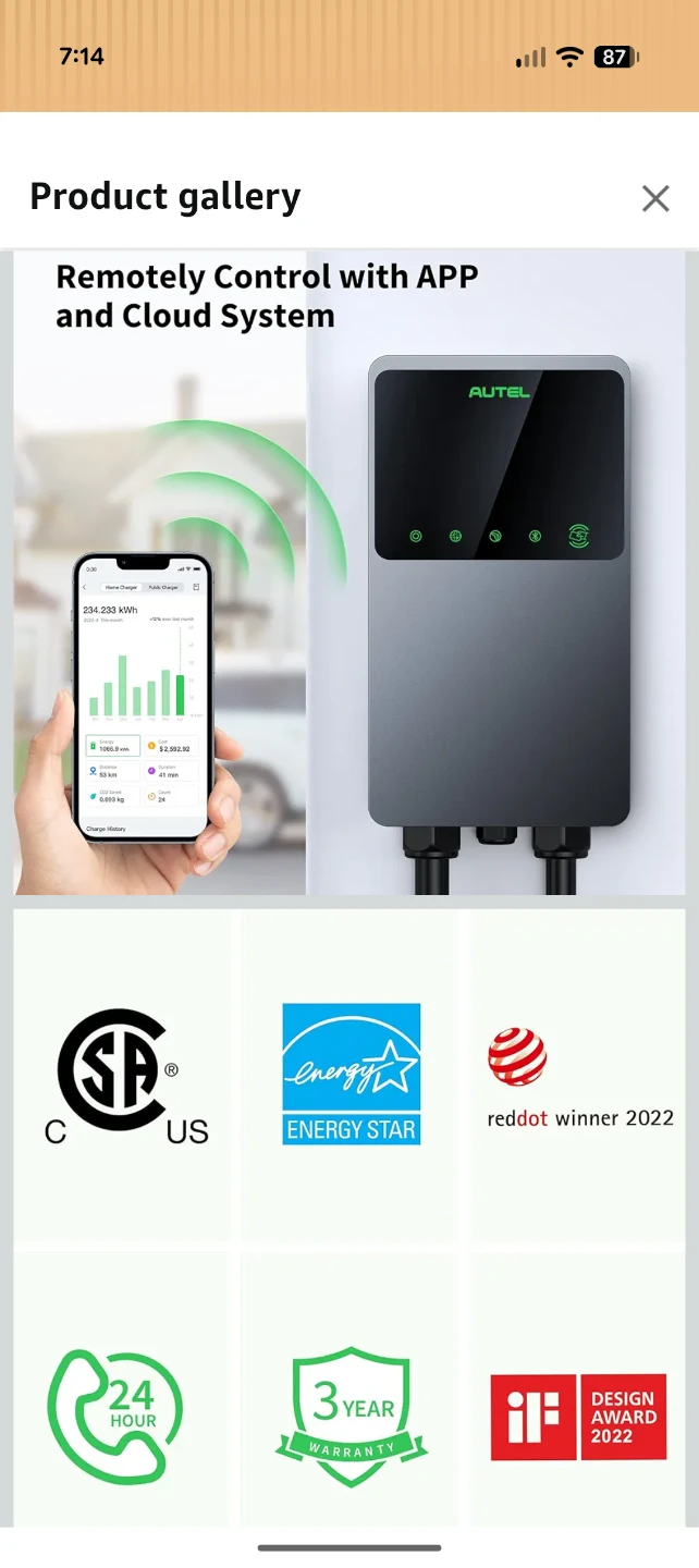 Autel MaxiCharger Level 2 EV Charger - photo 3