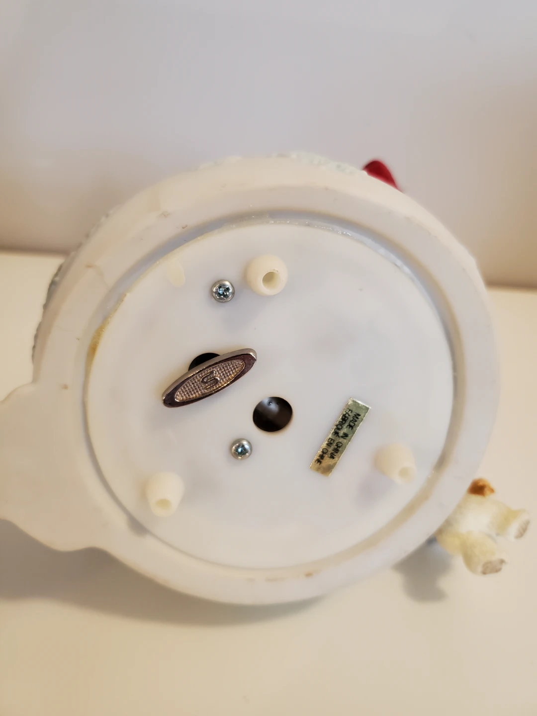 Musical Snowman Porcelain Figurine Plays Frosty the Snowman - photo 5