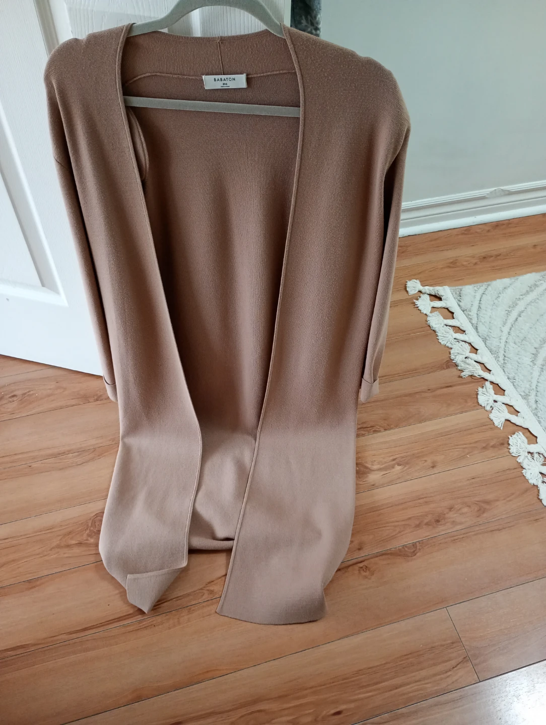 Babaton Long Cardigan - Tan - XXS - photo 3