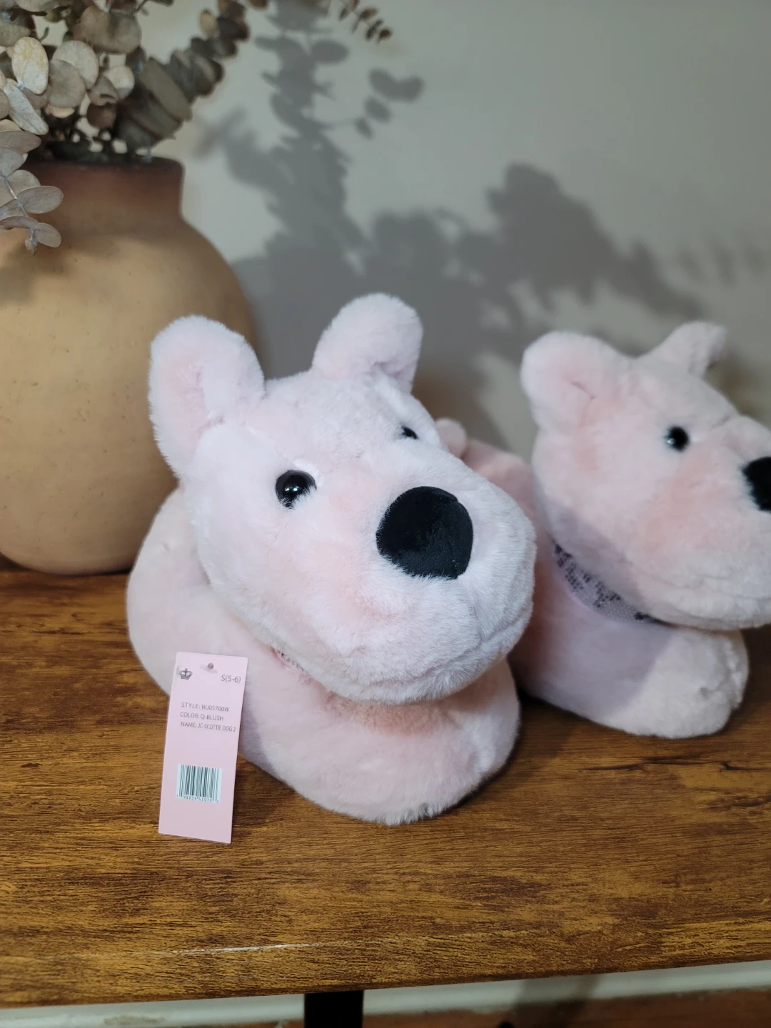 Juicy Couture Pink Scottie Dog Slippers Sz S (5-6) Y2K Viral - photo 2