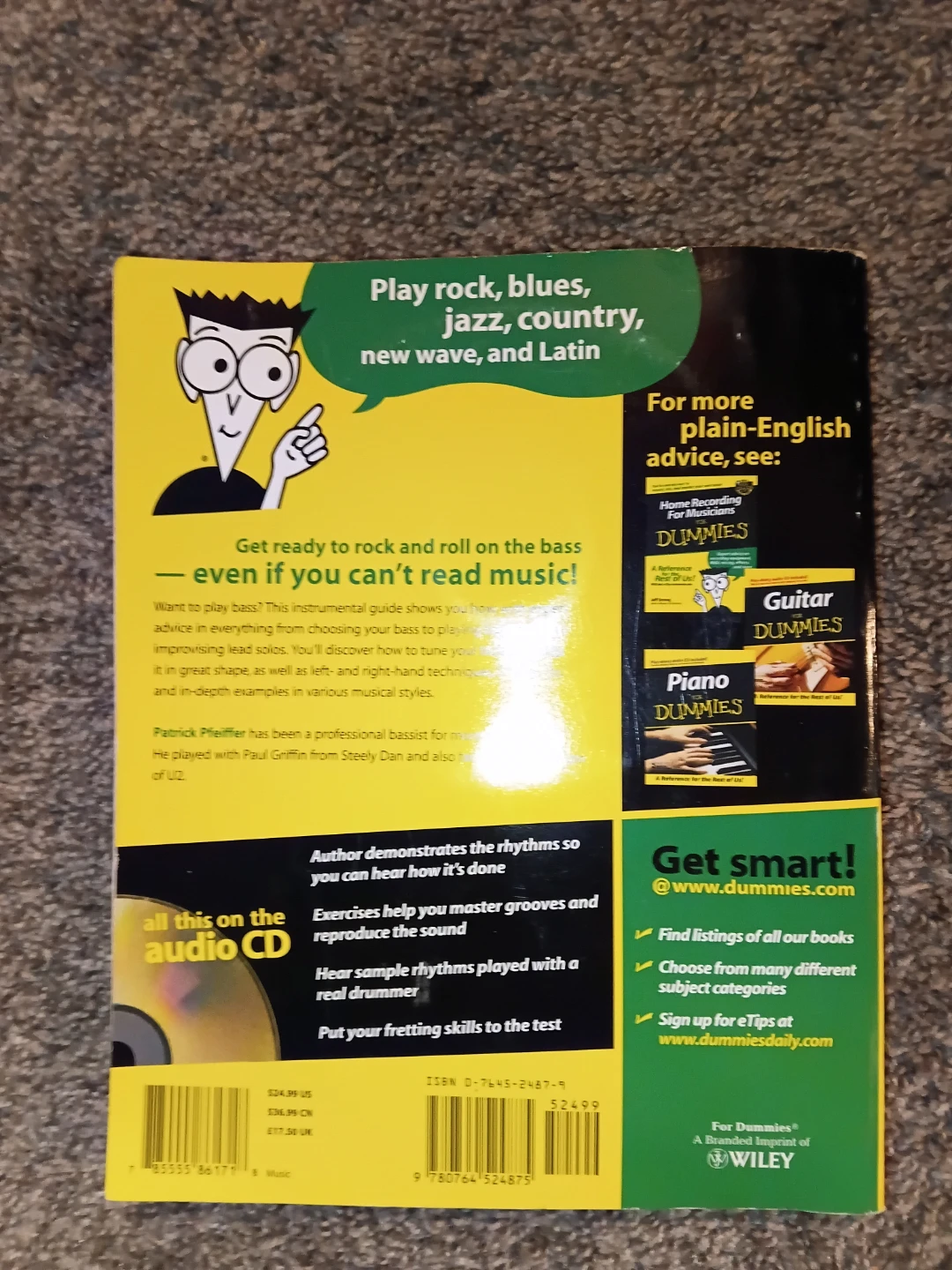 Bass Guitar For Dummies Book with CD - photo 2
