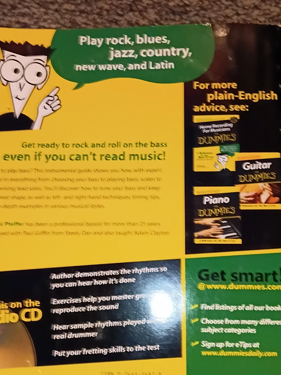 Bass Guitar For Dummies Book with CD - photo 3