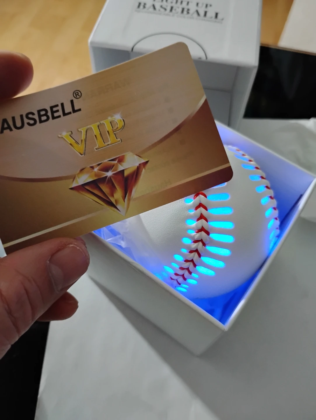 🧡🧡🧡HAUSBELL Light Up Baseball - Changes Color - photo 2