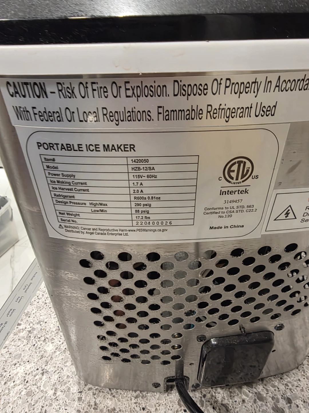 Portable Ice Maker HZB-12/SA - photo 2