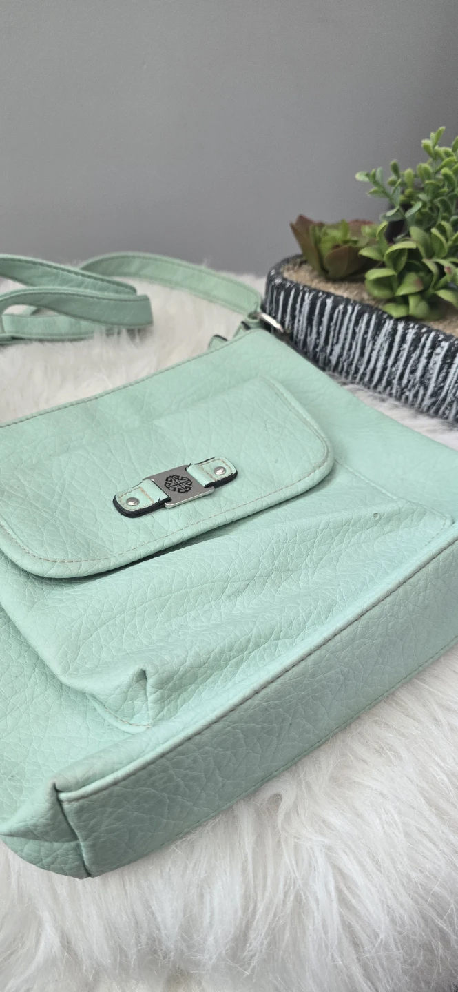 Light Green/ Aqua Crossbody Purse - photo 2