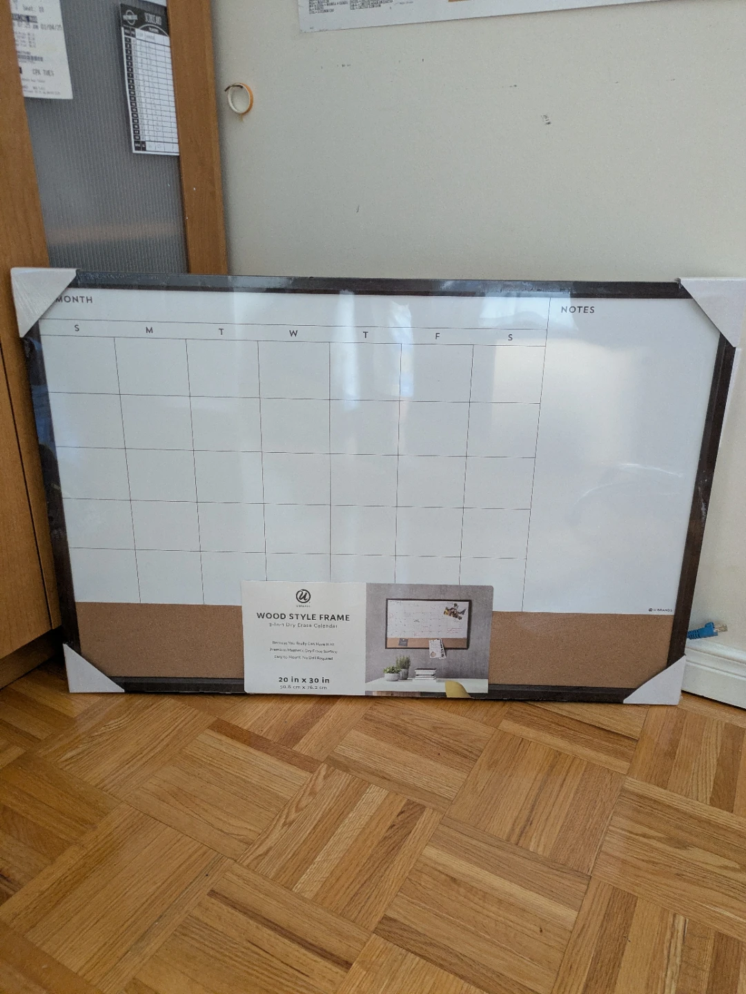 Monthly white board (20*30 inches)