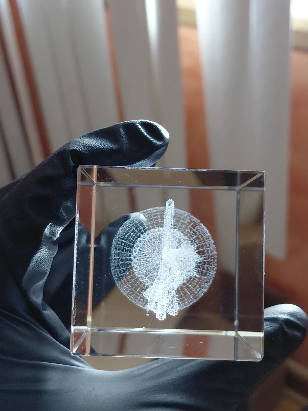 Crystal Engraved Love Heart & Dove Figurine - photo 2