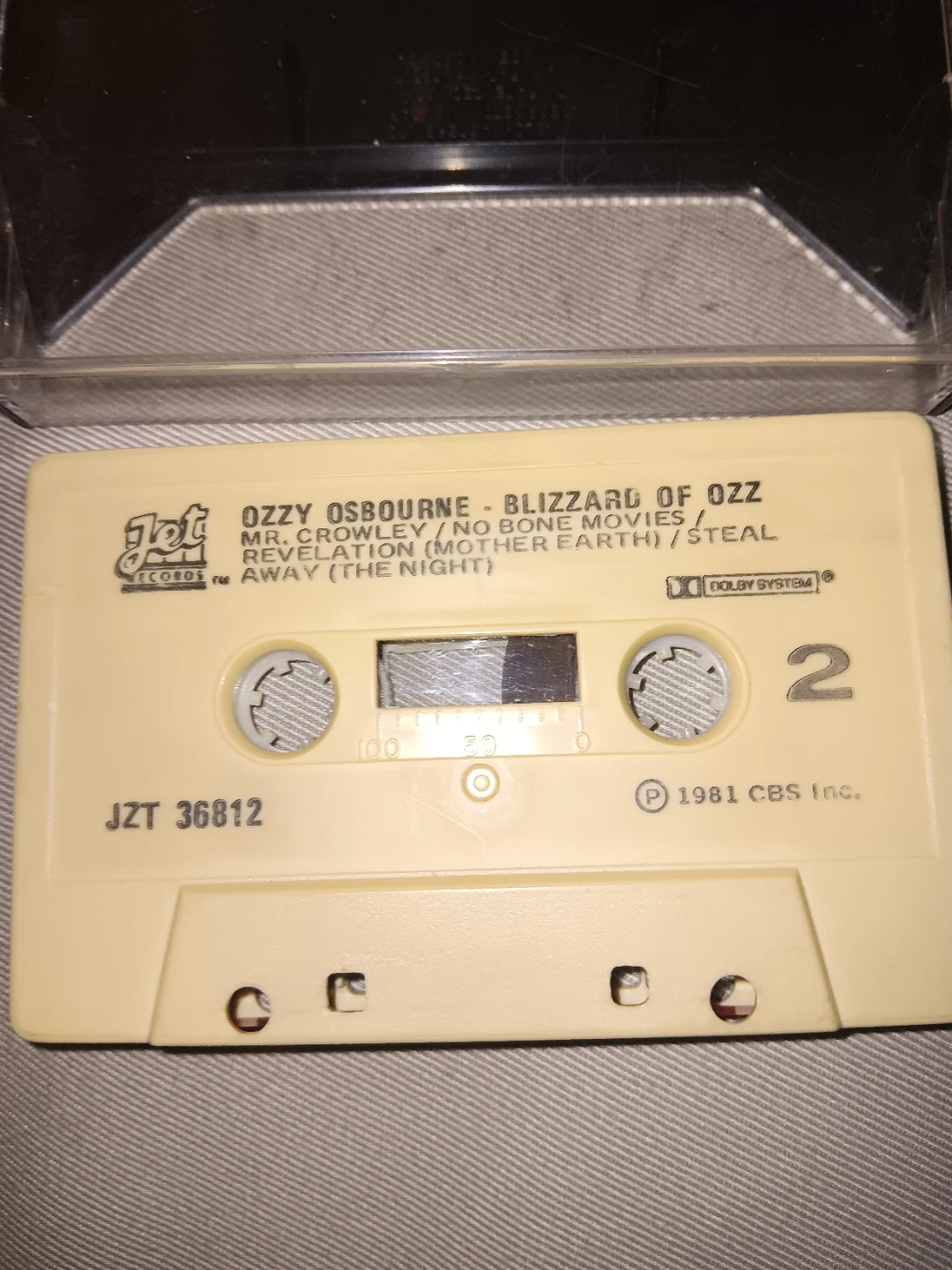 Ozzy Osbourne Blizzard of Ozz Cassette Tape JZT 36812 - photo 2
