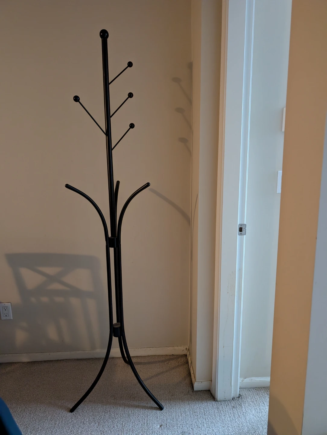 Black Metal Coat Rack