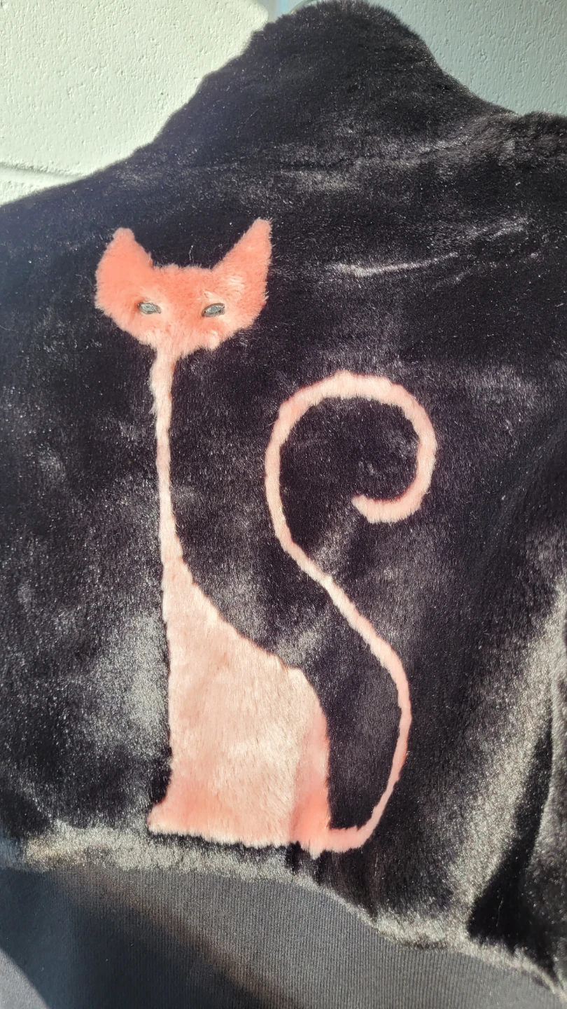 Pink kitty fur coat - photo 2