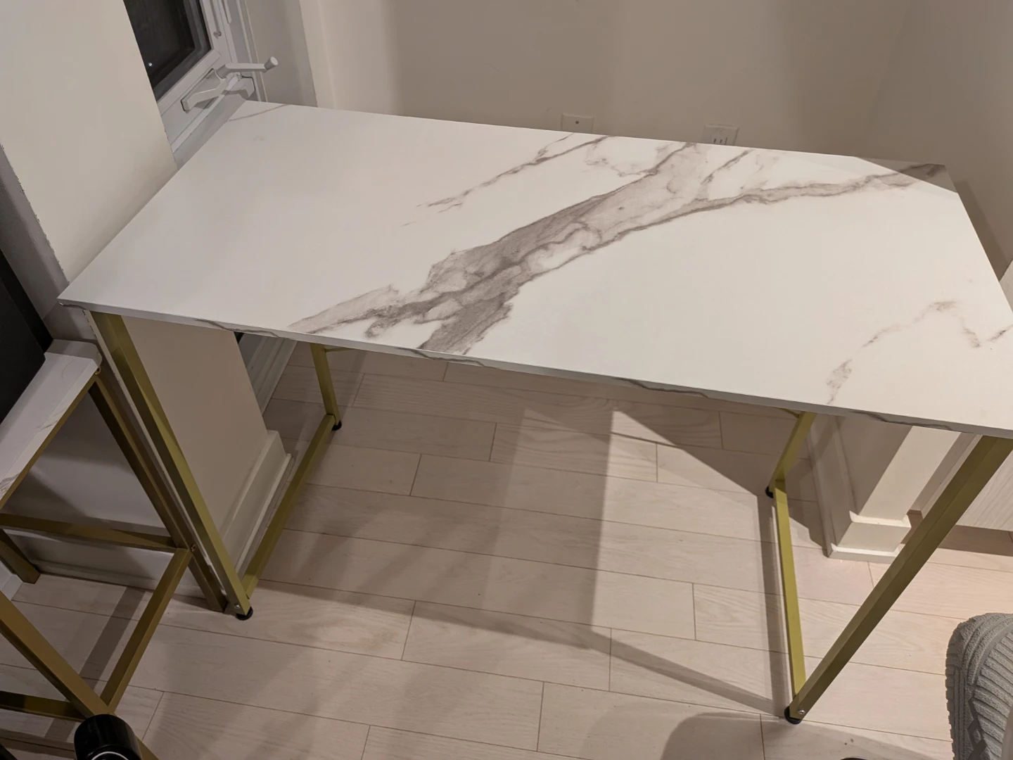 Desk with Gold Legs